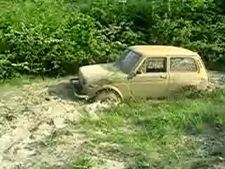 niva in the mud