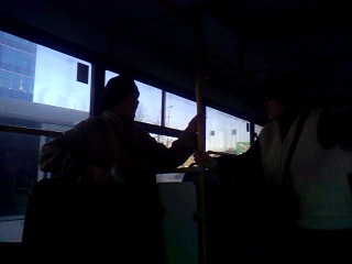 grandma on the bus in chelyabinsk