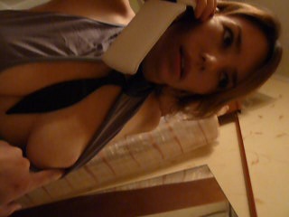 chatting on the phone with her boyfriend2