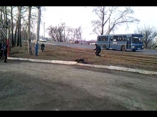 russian stuntman. car accident.