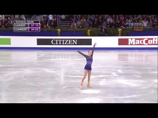 yulia lipnitskaya, short program (2014 european championships free skate)